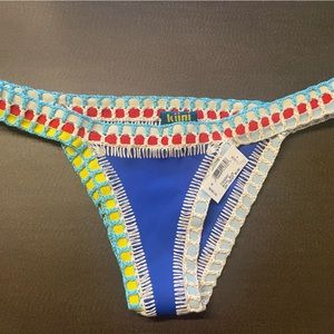 New KIINI Tuesday Bikini Bottoms blue medium M